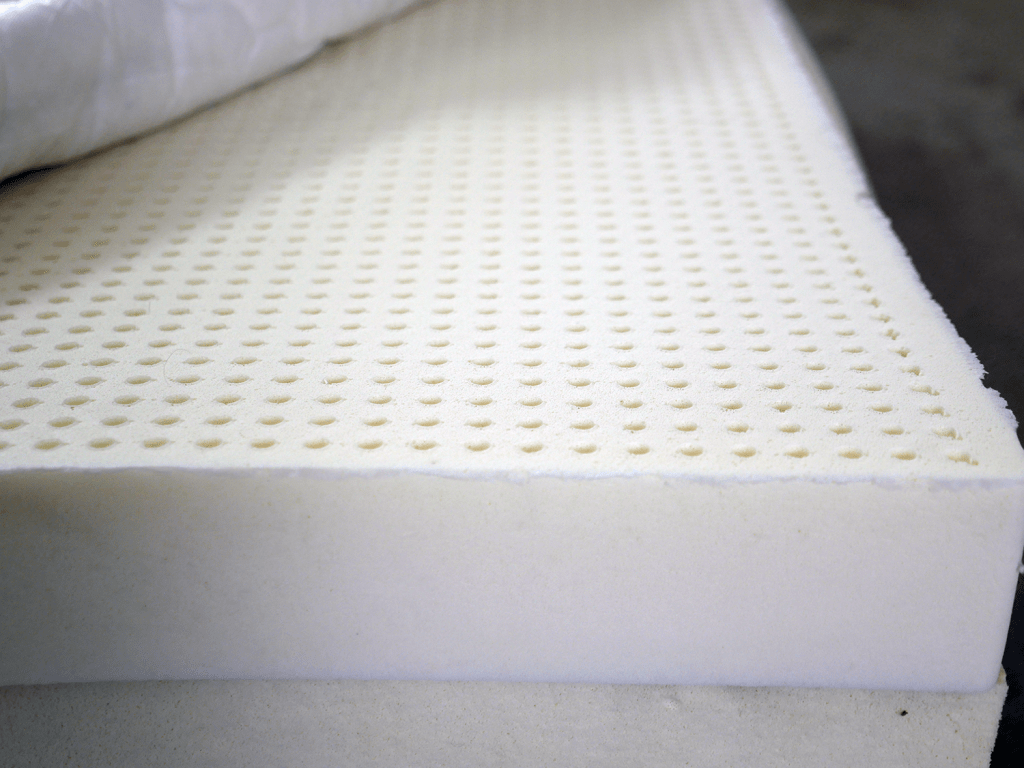 Top layer of Talalay latex on the PlushBeds Botanical Bliss mattress